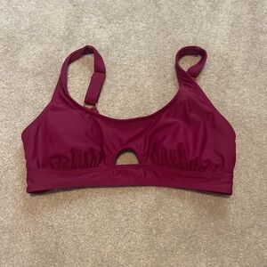 BCBG Paris Maroon Swim Top